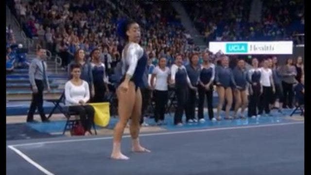 UCLA gymnast's incredible floor routine goes viral