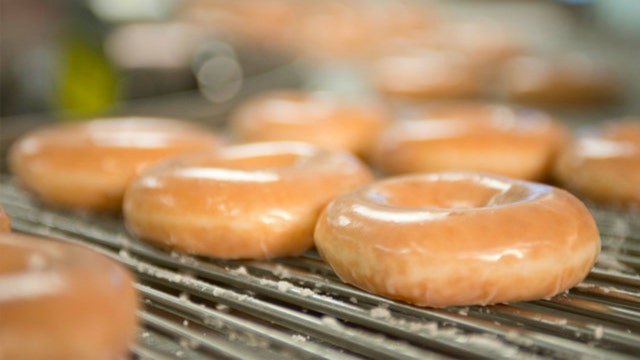 Krispy Kreme offering a dozen donuts for 80 cents on Friday
