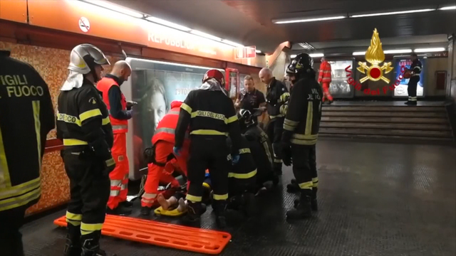 Rome escalator accident injures 20 Russian soccer fans