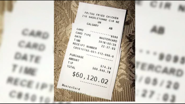 Grandma accidentally gives delivery guy $60K tip
