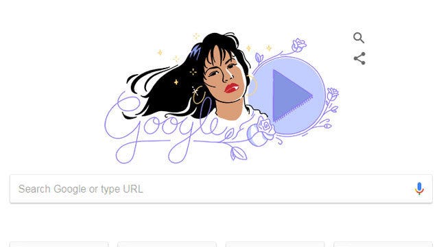 Google Doodle celebrates Selena Quintanilla