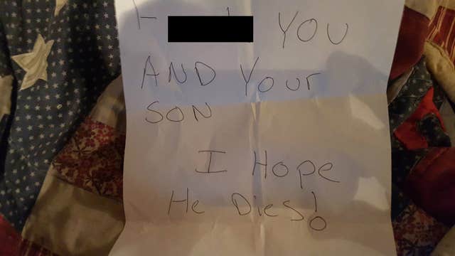 Father of Marine receives chilling note on car regarding son's service