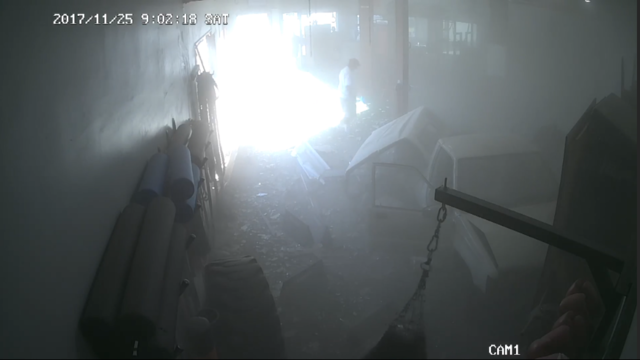 Truck crashes into gym in Playa Del Rey in wild video