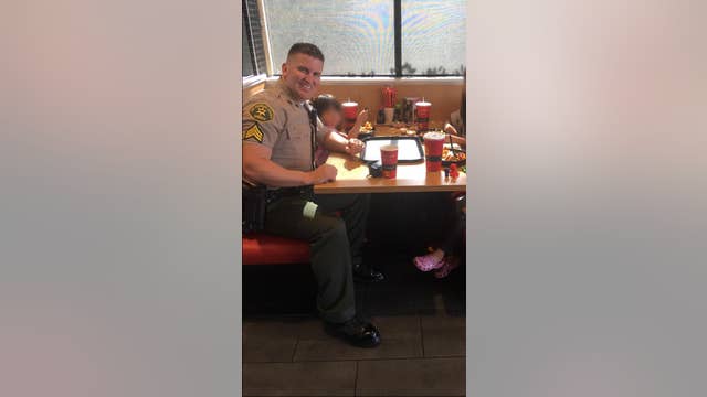 Compassionate sheriff's sergeant treats hungry family to a meal
