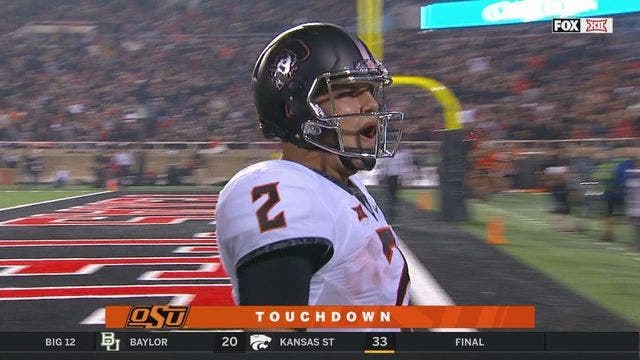 Rudolph, No. 18 Oklahoma State rolls over Kansas