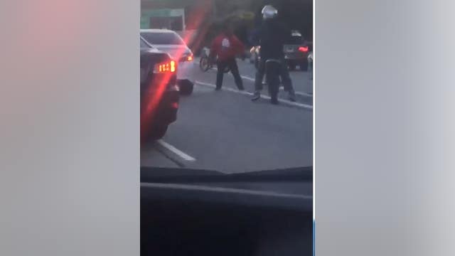 Dirt bikers attack motorist on San Francisco freeway