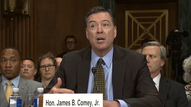 Comey speculates Russians may have damaging info on Trump