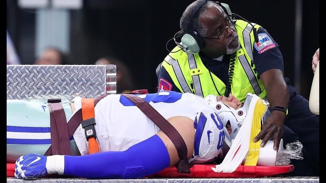 Cowboys' Crawford released from hospital after neck injury