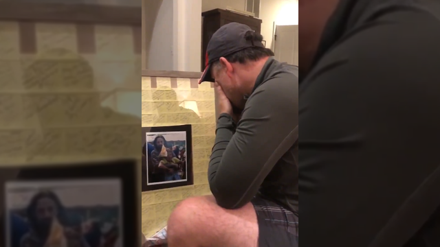 Heartwarming video of stepdad receiving Father's Day gift goes viral