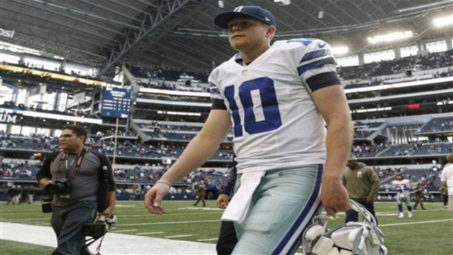 Cowboys cut QBs Vaughan, Showers in trim to 53 players