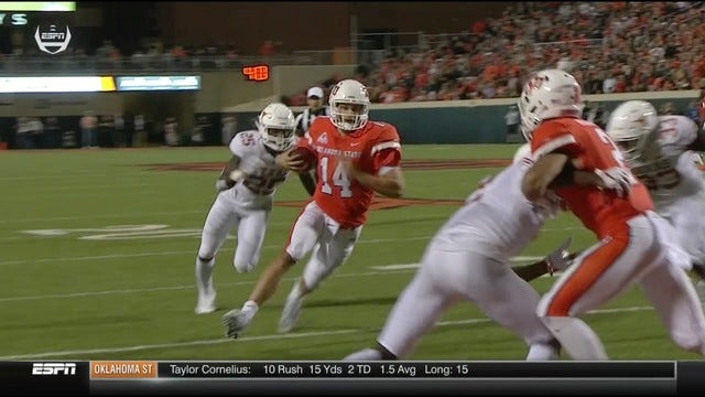 Cornelius leads Oklahoma State past No. 6 Texas, 38-35