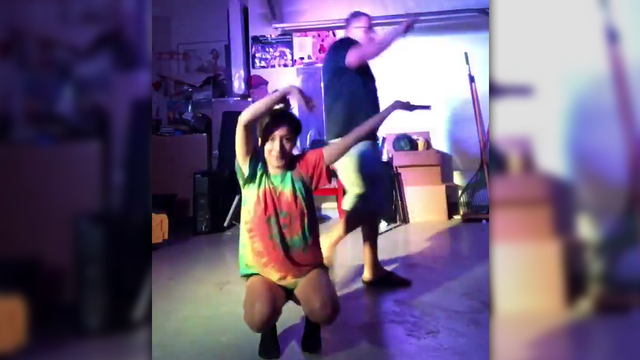 North Texas dad helps daughter blow off steam with garage dance party