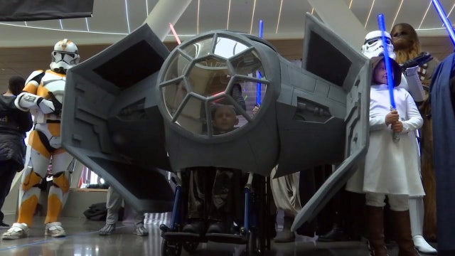 Young cancer patient gets coolest wheelchair in the galaxy