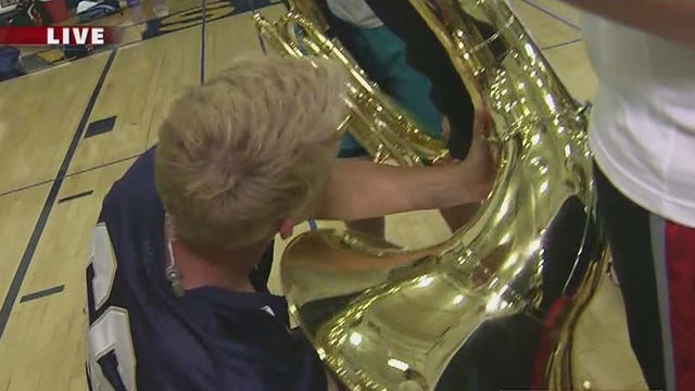 Cory picks a fight with a tuba