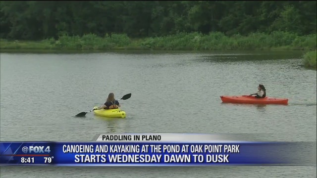 Kayaks now allowed at Plano's Oak Point Park