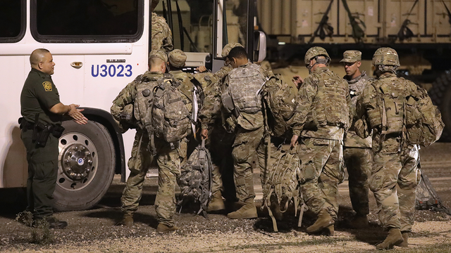 Pentagon says troops at US border to cost about $210 million