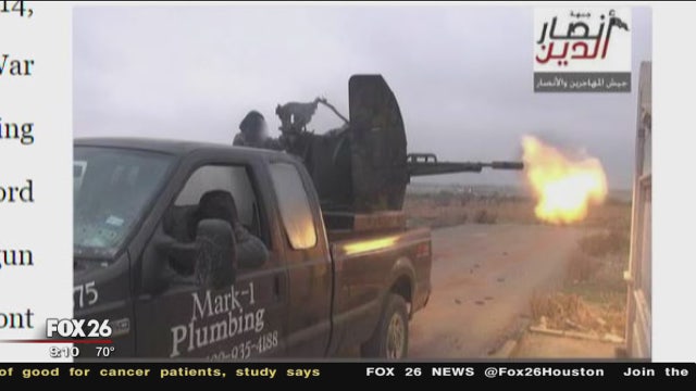 Texas plumber sues after truck sold to terrorists