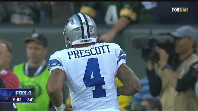 Prescott throws 3 TD passes, Cowboys beat Packers 30-16