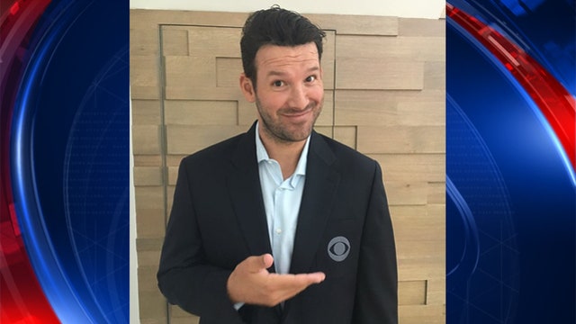 Romo makes appearance with Nantz in CBS booth at Colonial