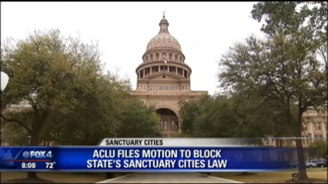 ACLU files motion to block state's sanctuary cities law
