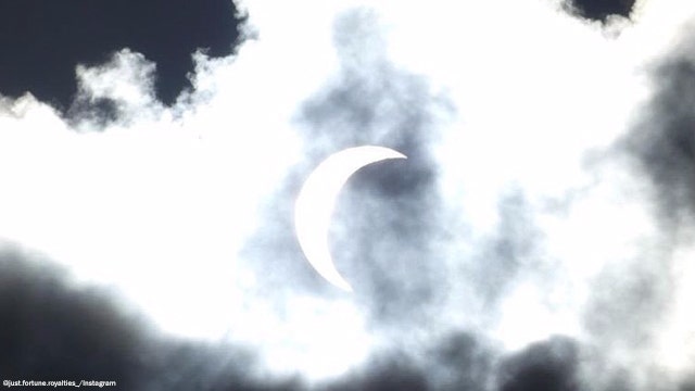 Eclipse 2017 picture: Do you see Buddha, a man, or something else?