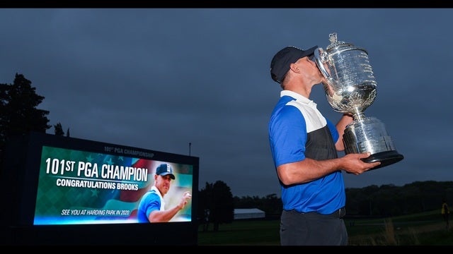 Koepka survives Bethpage Black to win PGA Championship