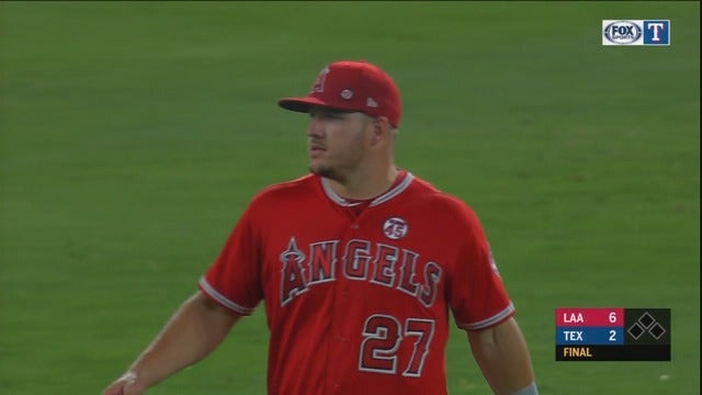 Trout, Barria and bullpen lead Angels past Rangers 6-2