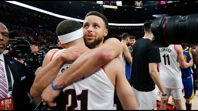 Warriors beat Blazers 119-117 in OT for NBA Finals berth
