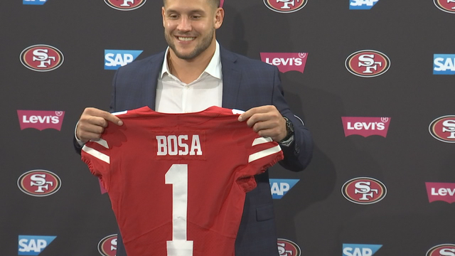 Political football: Trump congratulates 49ers draft pick Nick Bosa