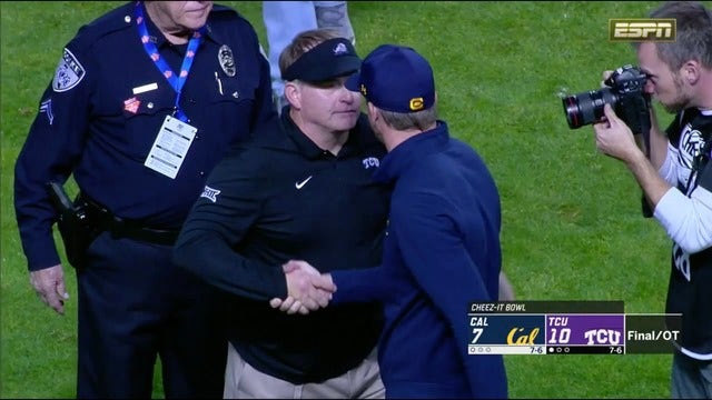 TCU beats Cal 10-7 in overtime of interception-filled Cheez-It Bowl
