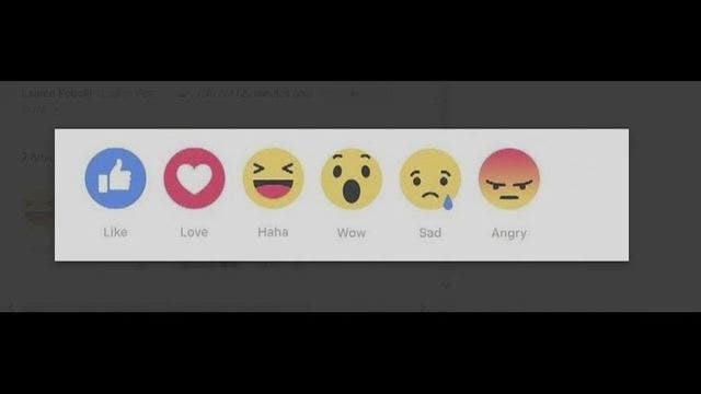 Facebook's 'like' button gets 'angry' and 'sad' as friends