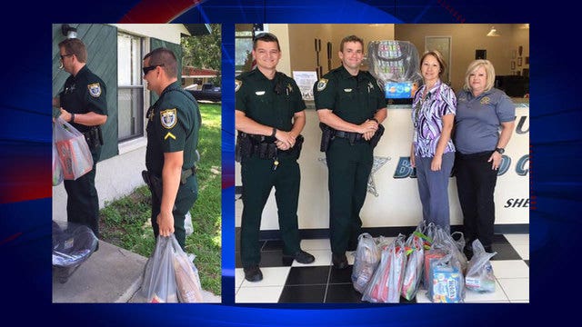 Deputies buy groceries, get car seat for mom in need