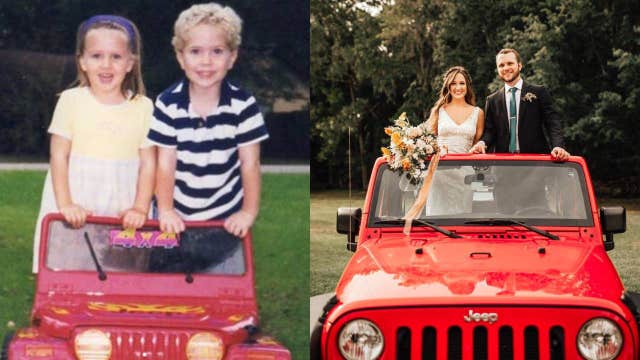 Preschool sweethearts tie the knot after being separated at age 5