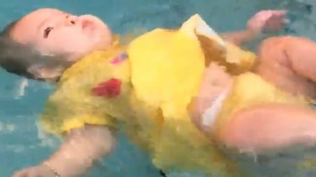Video of baby struggling to swim infuriates others