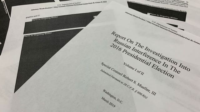 Mueller report: Redactions heavier on Russian meddling than on obstruction