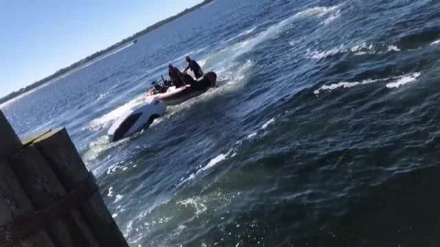 U.S. Coast Guard rescues elderly man from sinking car