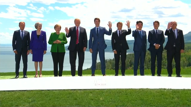 Trump barrels into G-7 summit, ready to fight US allies