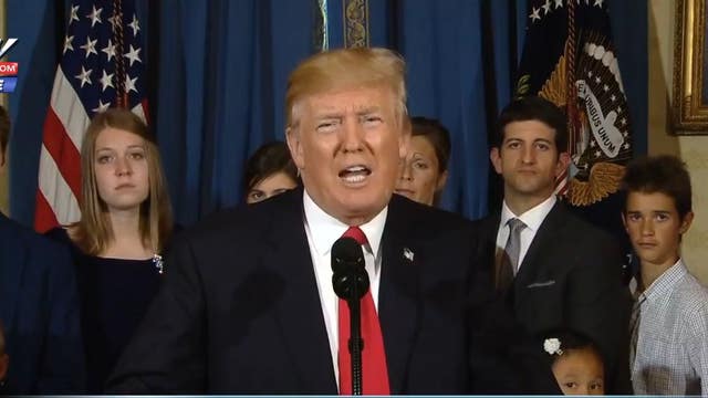 Trump calls Obamacare "death," urges overhaul