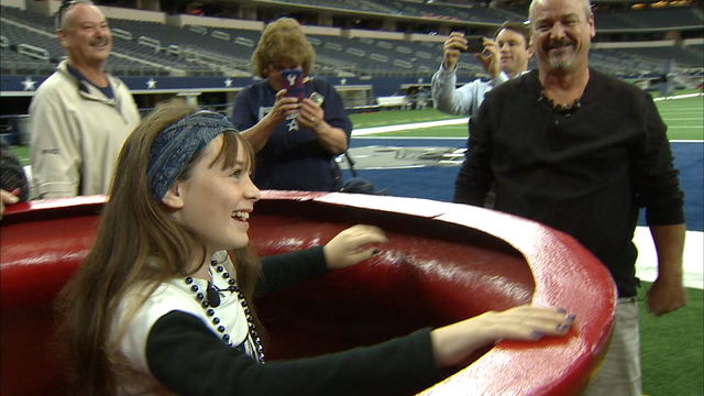 Cowboys bring California wildfire survivors onto sidelines