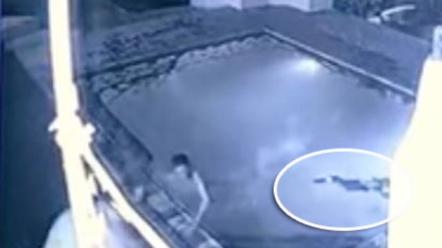 WATCH: Crocodile attacks couple in backyard pool