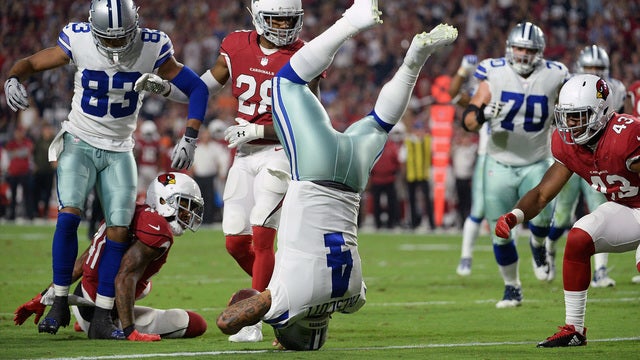 Prescott, Cowboys pull away to beat Cardinals 28-17
