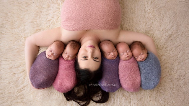 'Surprised by Five': Mom shares pics of surprise quintuplets