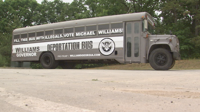 Deportation bus: Georgia GOP Gubernatorial candidate's controversial tour bus