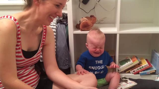WATCH: Adorable Baby Cries After Mom Finishes Reading Him a Book