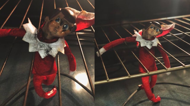 Mom forgets elf on oven shelf and it doesn't go well