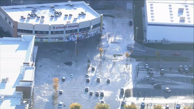 Crews clean-up after water main break in East Falls