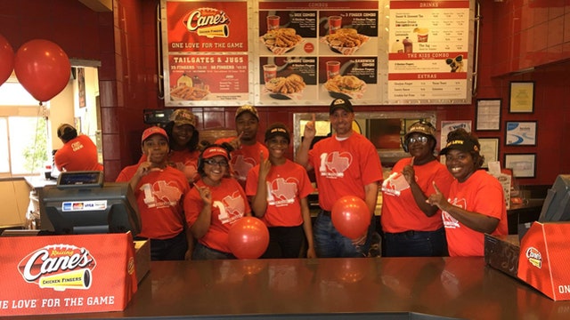 Raising Cane's donating all of Wednesday net proceeds to Harvey relief