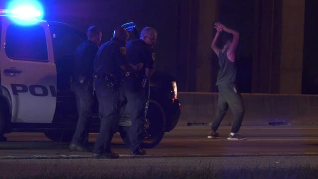Chase suspect breaks out in a dance on Houston freeway in front of officers