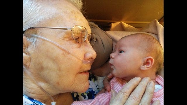 Two-day-old baby goes viral for the second time