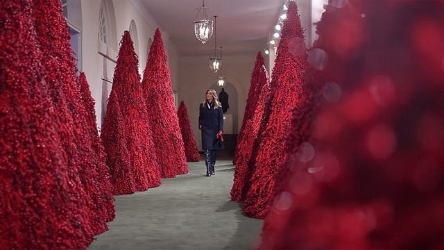 Melania Trump brushes off Christmas decoration critics: 'I think they look fantastic'